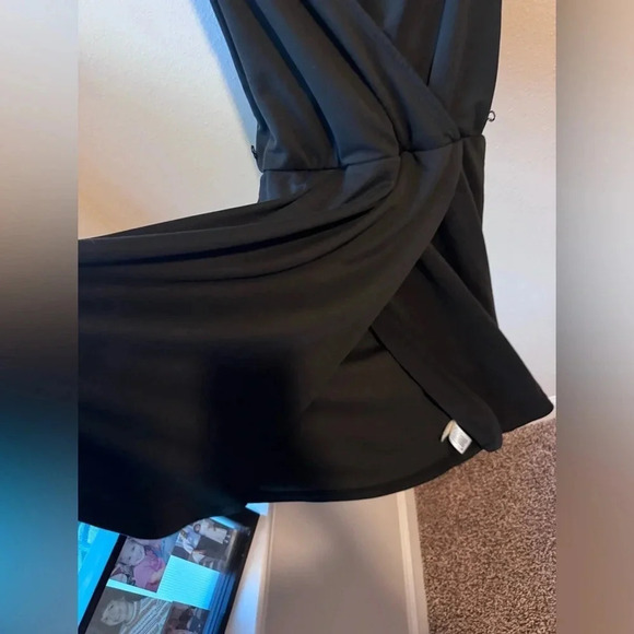 A New Day Faux Wrap Dress - Black, XS - Picture 2 of 5